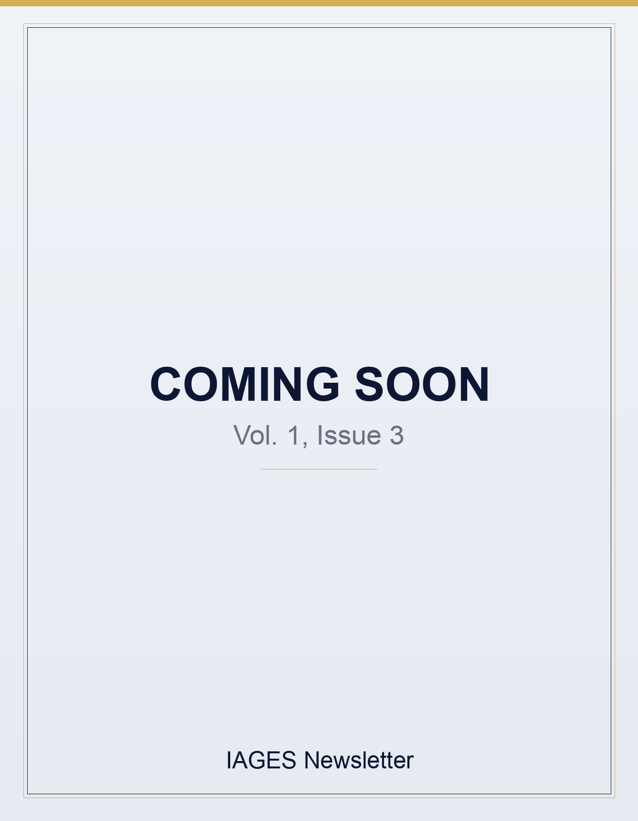 SAMVAAD — Vol. 1, Issue 3 — Coming Soon